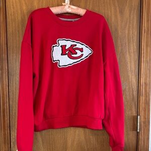 Antigua Red Sweatshirt with KC Logo